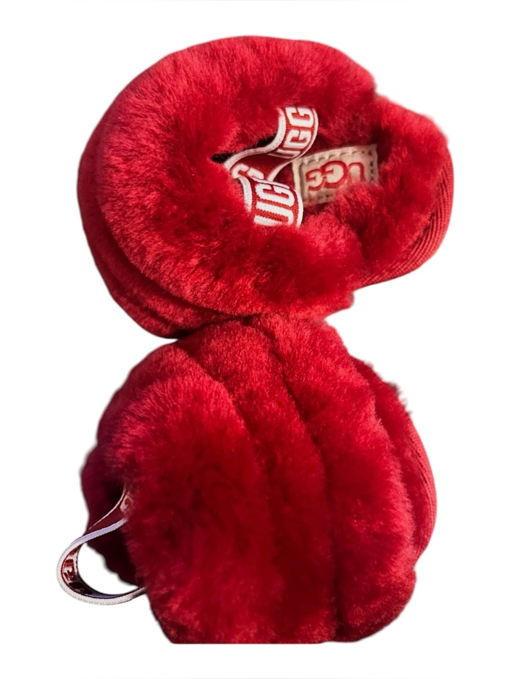 UGG infant Red Fluffy Slippers